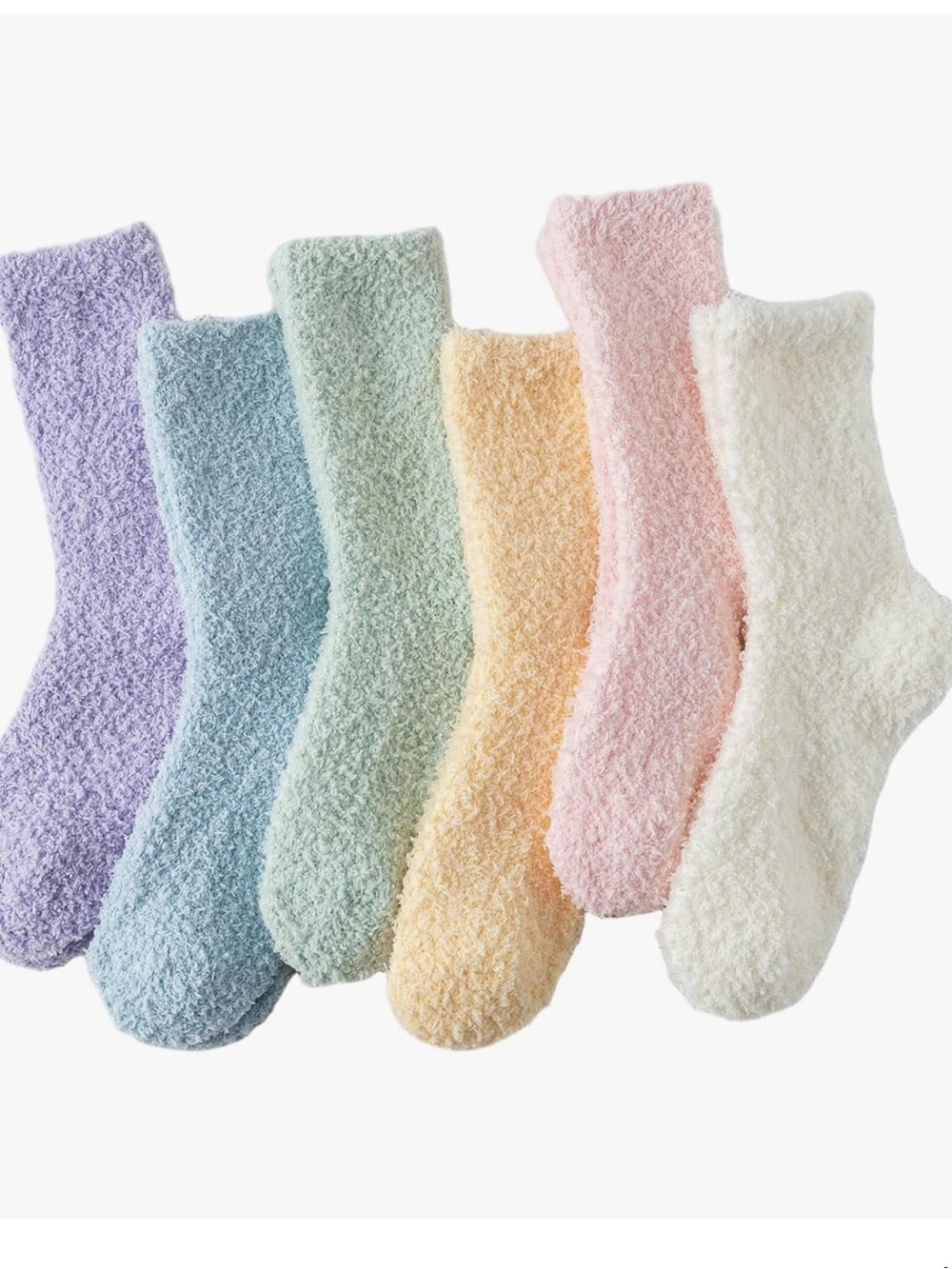 12 pairs Cozy Plush Pastel Fuzzy Socks women’s size 5-7 Brand New